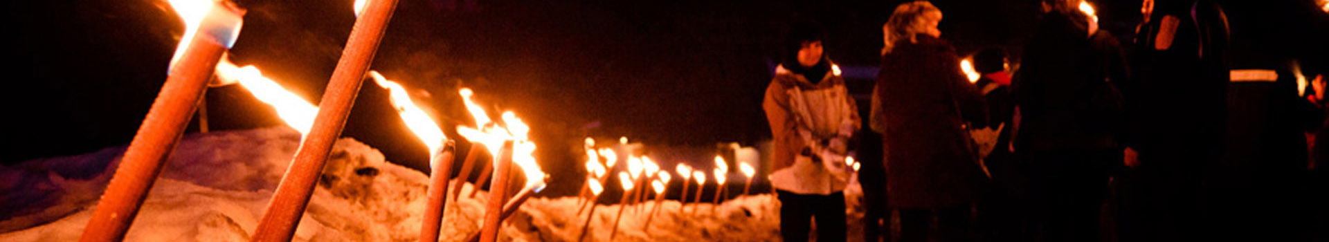 Torchlight walk